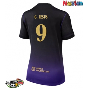 Barcelona Gabriel Jesus #9 Vieraspaita Naisten 2026-27 Lyhythihainen